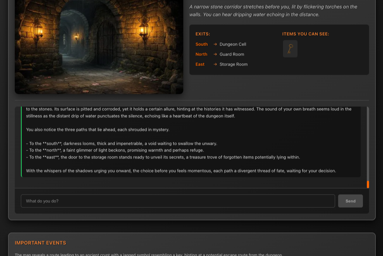 Interactive Fiction gameplay screenshot